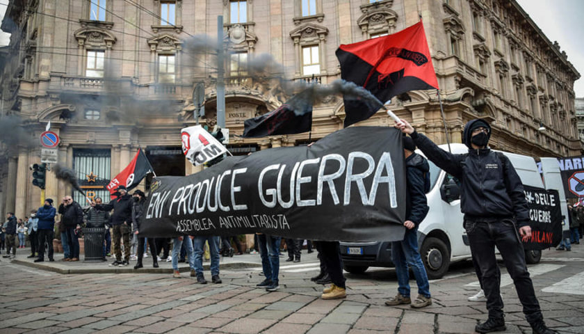 A Milano e Torino contro il militarismo, contro l’Eni, contro tutte le guerre