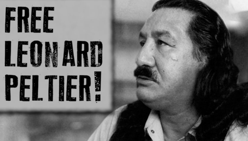 Free Leonard Peltier. Solidarietà con le lotte dei popoli nativi americani.
