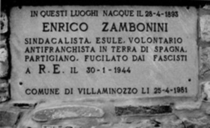 Iniziativa a Reggio Emilia per Enrico Zambonini