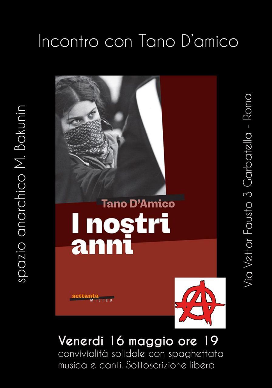presentazione del libro di Tano D'Amico "I nostri anni".
