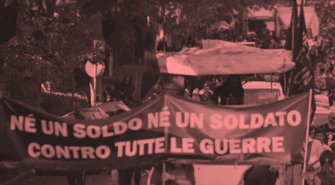 Modena – Street parade. 10.000 al corteo antimilitarista Modena – Street parade. 10.000 al corteo antimilitarista